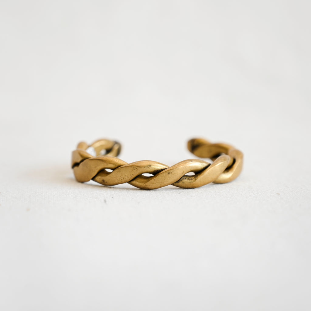 Vintage Braided Bronze Bracelet