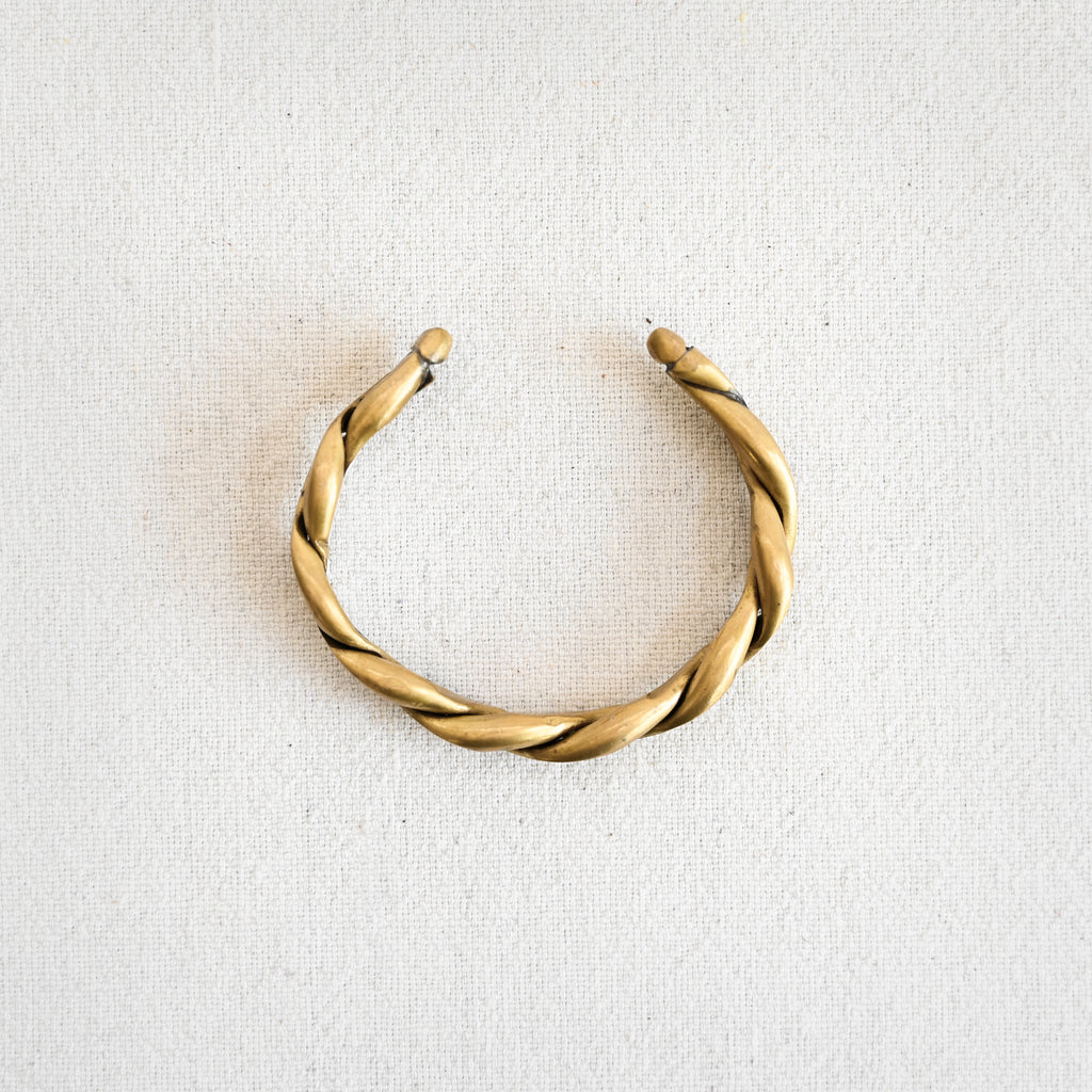 Vintage Braided Bronze Bracelet