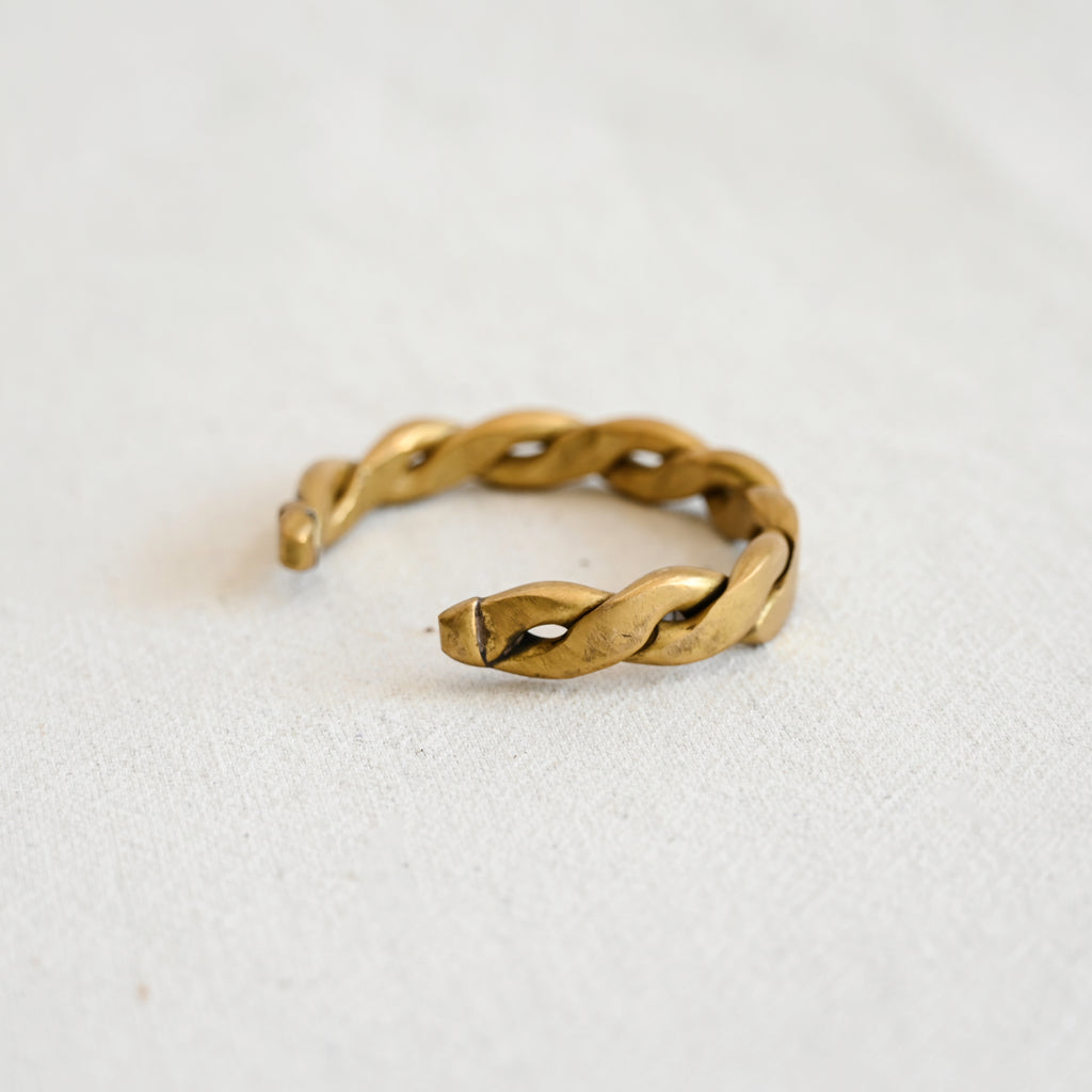 Vintage Braided Bronze Bracelet