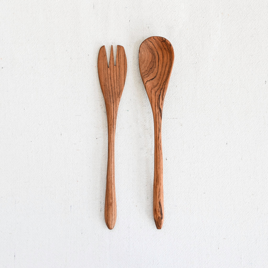 Olivewood Salad Servers