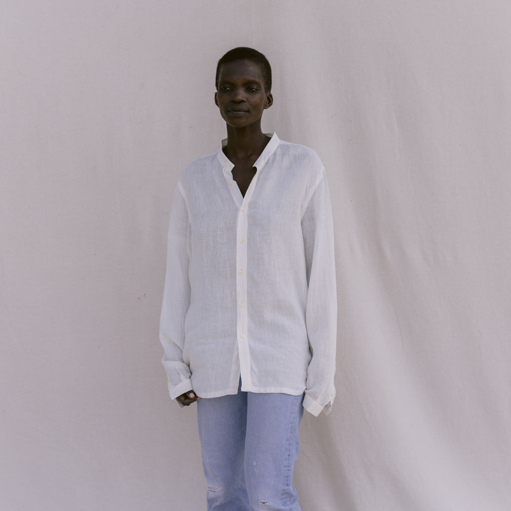 Vintage Linen Button Down Top