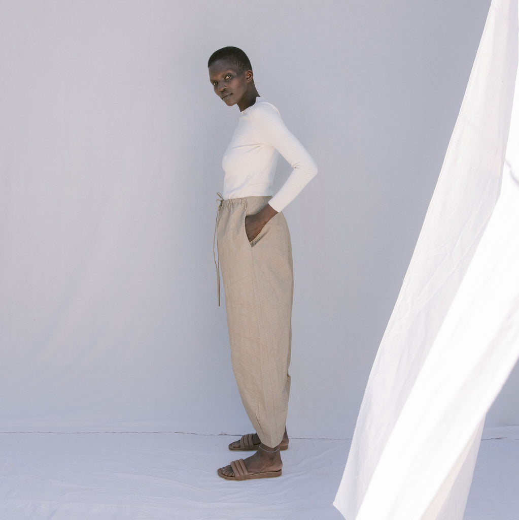 Lauren Manoogian Wind Pant in Taupe at General Store