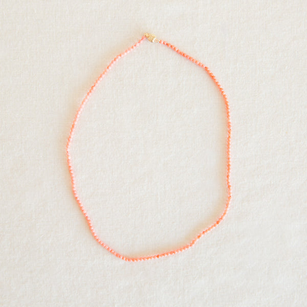 Pink Coral Necklace - 18"