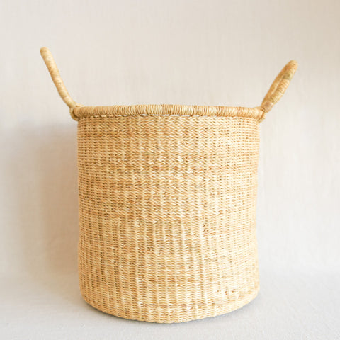 Tall Straw Basket