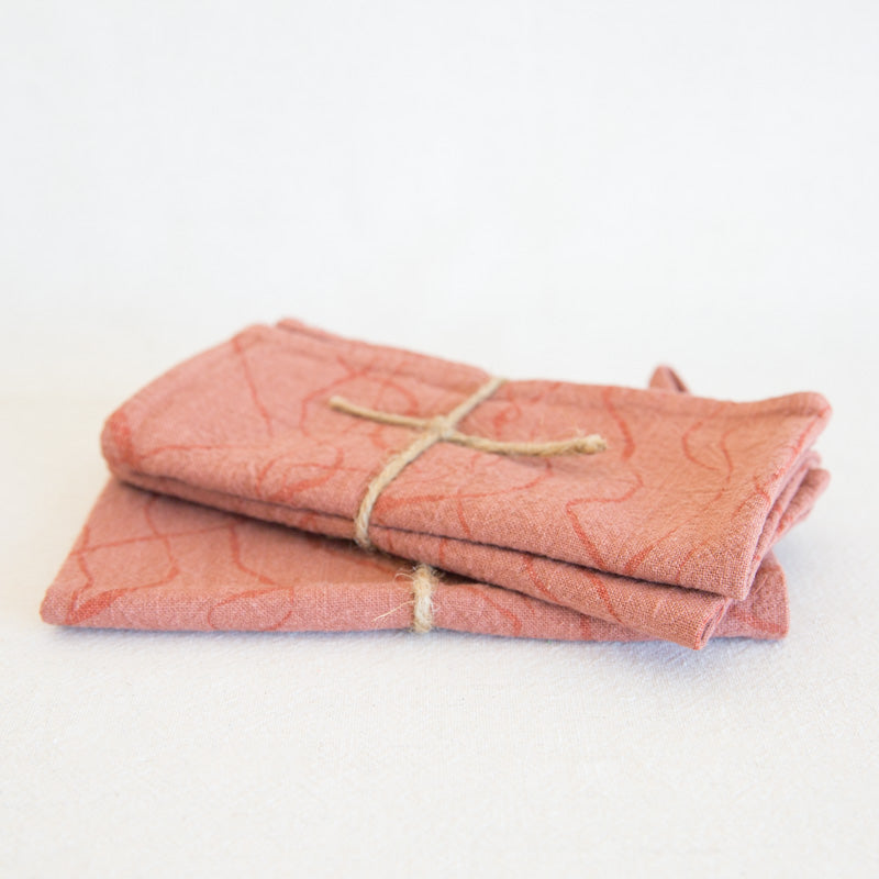 Kitchen Linens - Dusty Coral