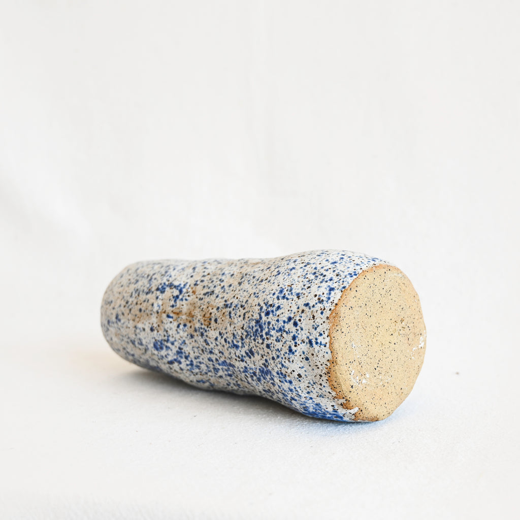 Blue Speckled Vase - Medium