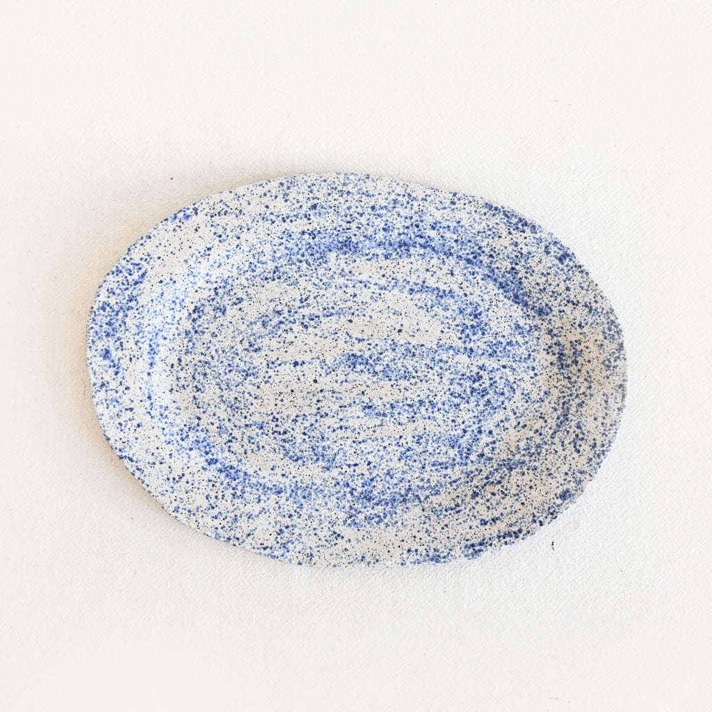 Speckled Platter - Blue