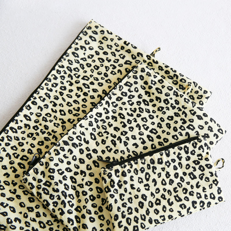 Baggu Honey Leopard Pouch Set at General Store