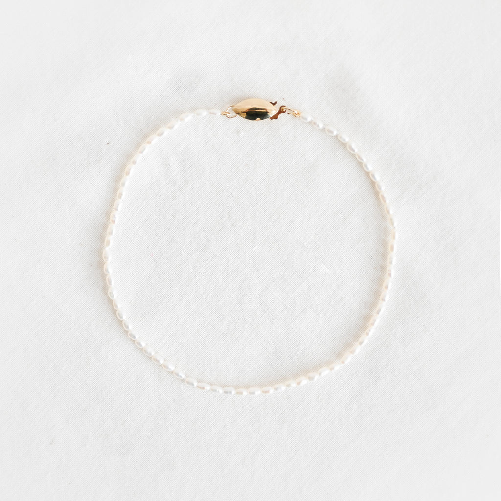 Rice Pearl Brujeria Anklet