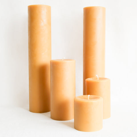 Beeswax Round Pillar Candle