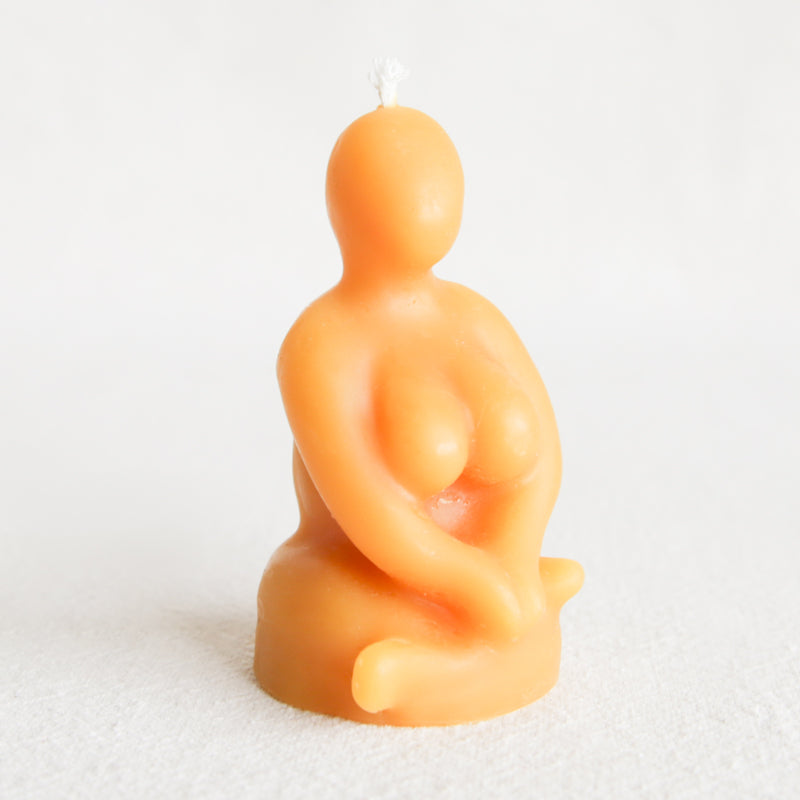 Woman Sitting Candle