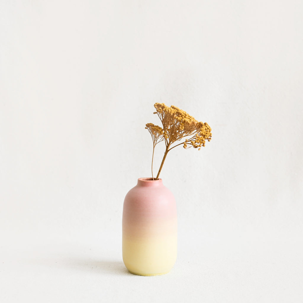Pinky Vase - Pink Yellow Gradient