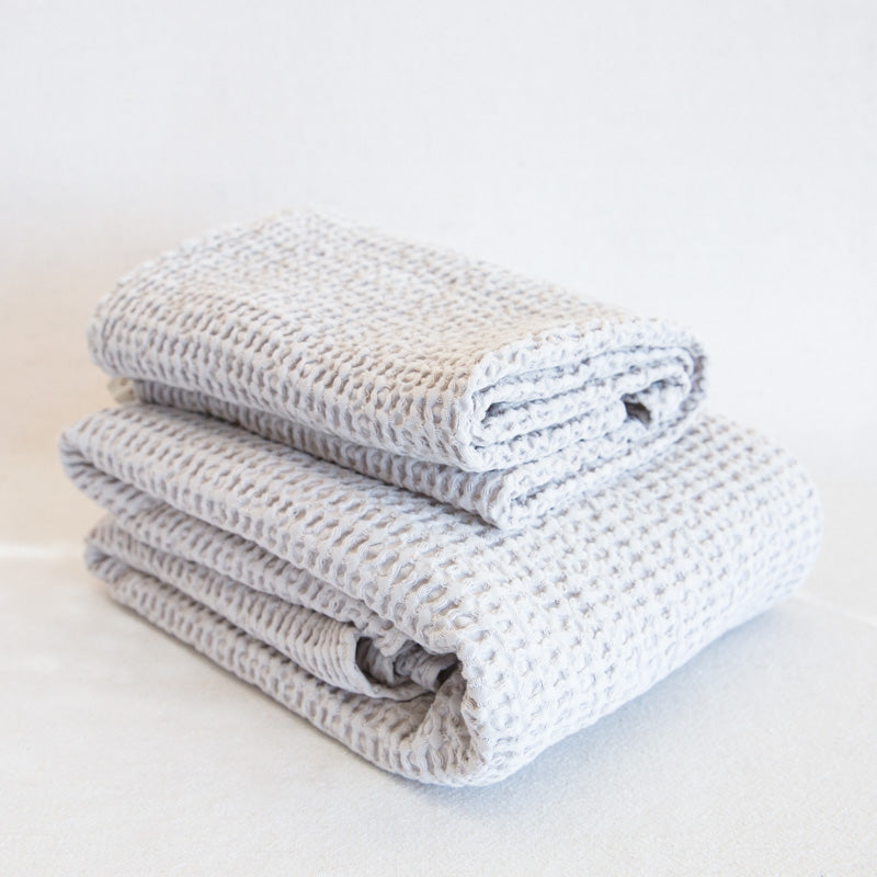 Hawkins New York Simple Waffle Towels - Dark Grey, Hand Towel