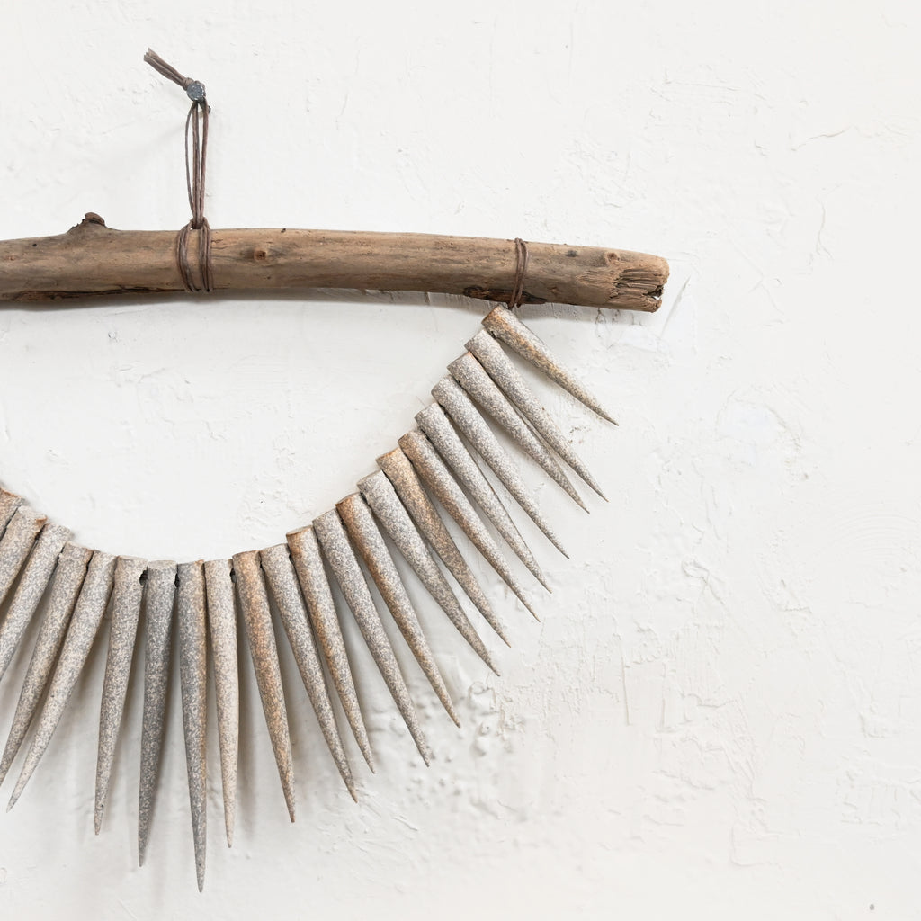 Wall Hanging - White Spike