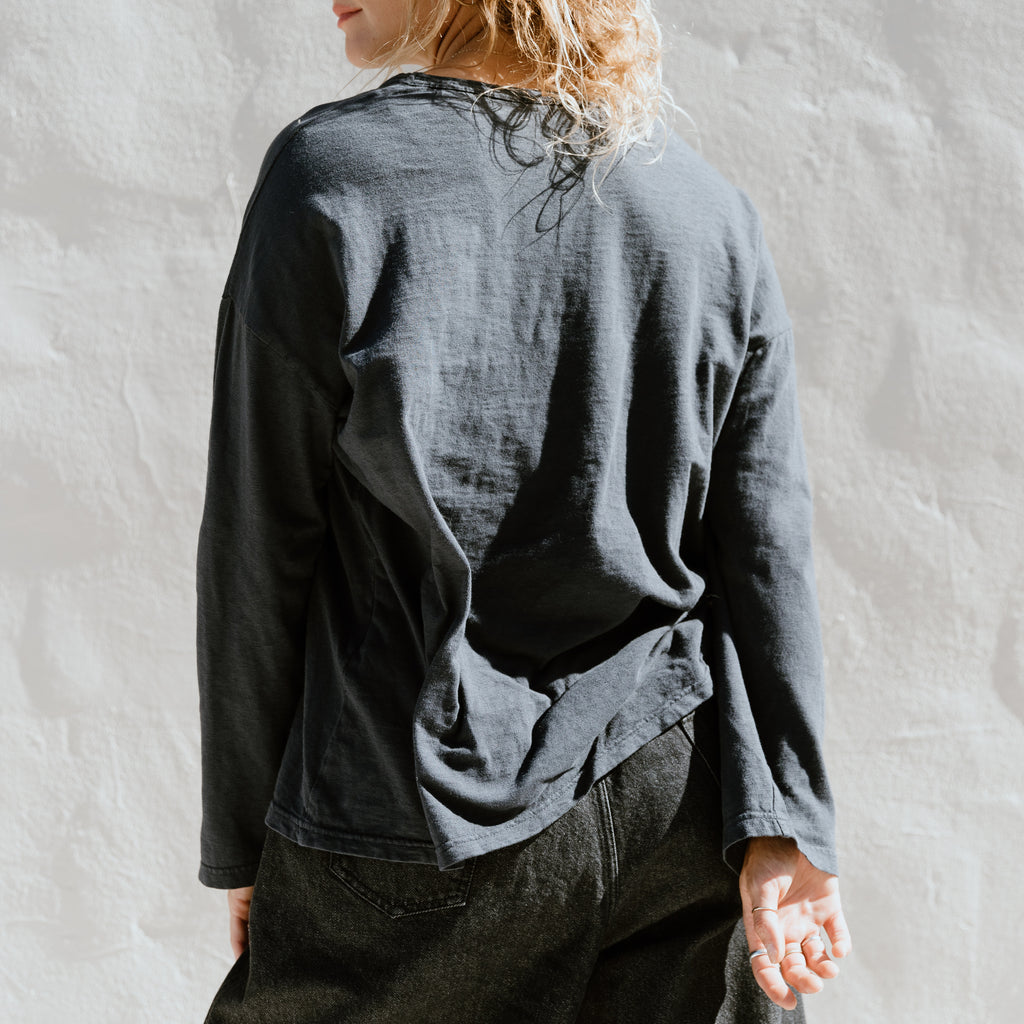 Sulfur Dye Pullover - Charcoal