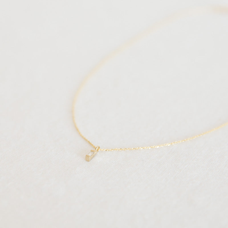 Baguette Dot Necklace