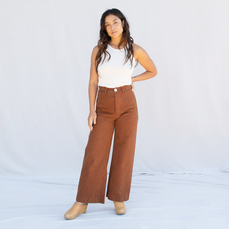 Detachable Two-Tone Linen Pants