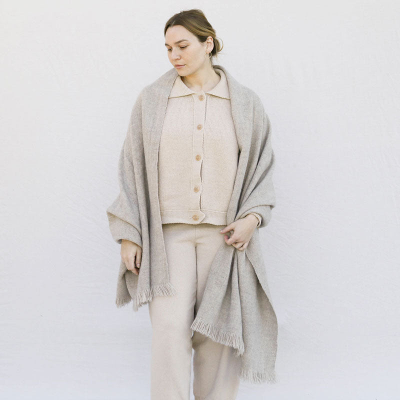 Lauren Manoogian Dust Handwoven Big Wrap at General Store