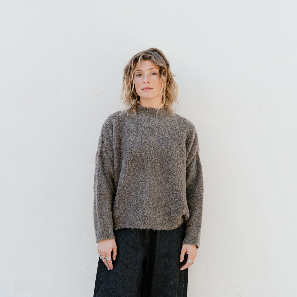 Boucle Sweater - Vetiver