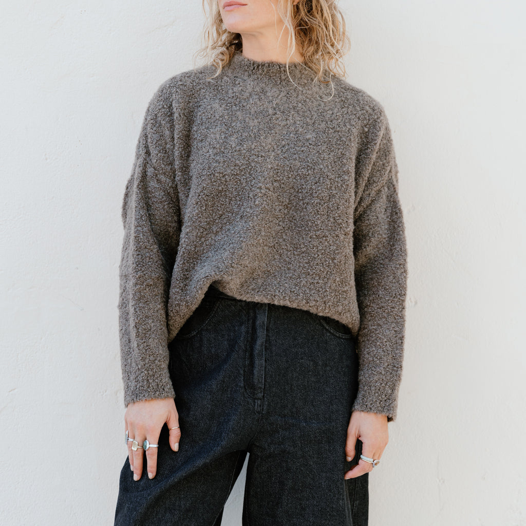 Boucle Sweater - Vetiver