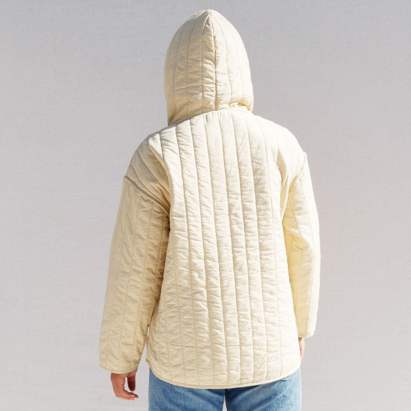 Straight Quilt Jacket - Flax