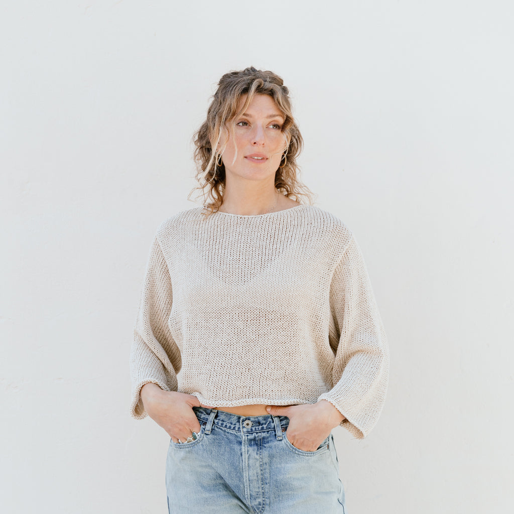 Crop Sweater - Ecru