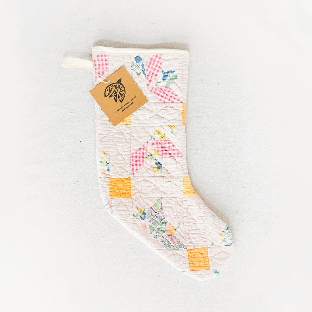 Quilted Stocking - Pink