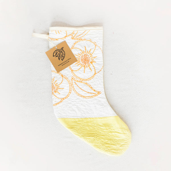 Quilted Stocking - Yellow