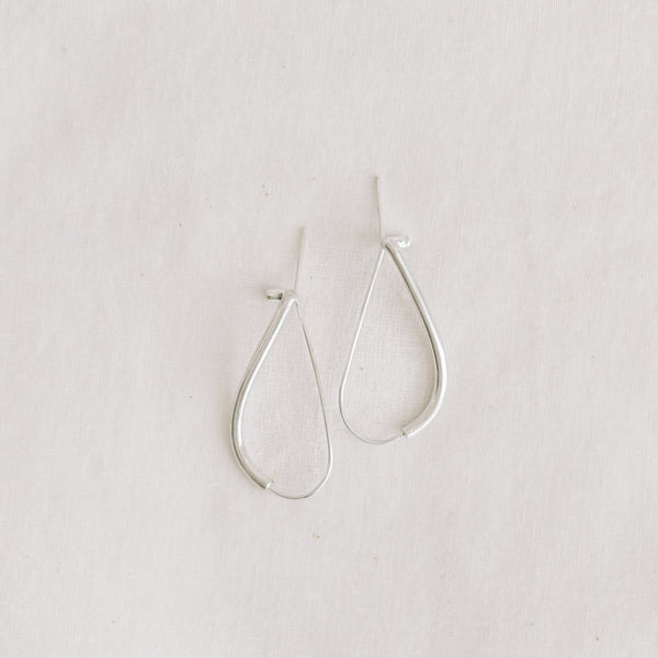 Large Triptych Earring - Silver