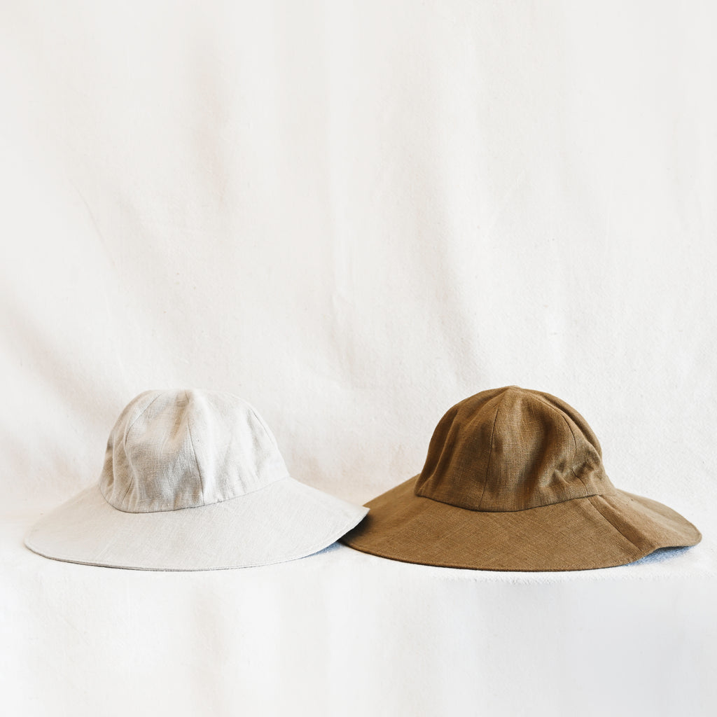 Small Lot Linen Kids Hat - Oatmeal