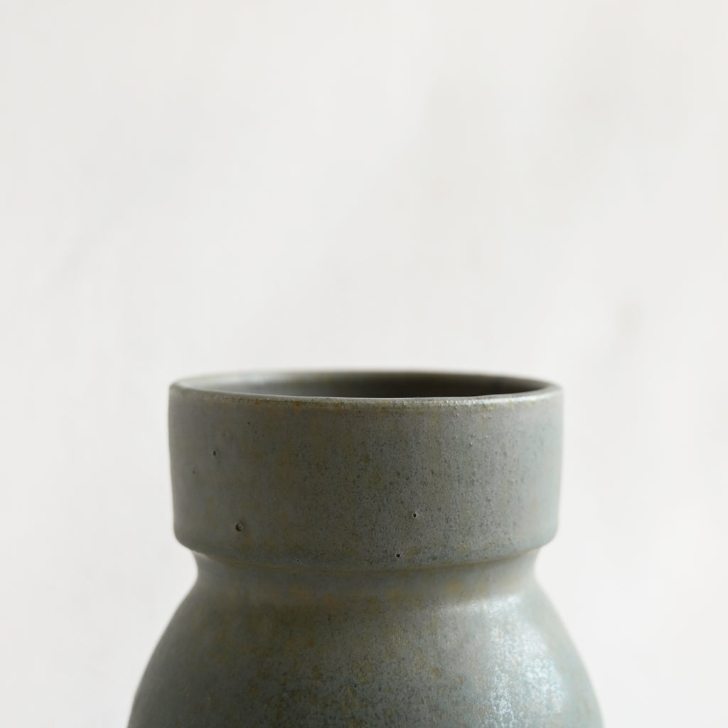 Lake Blue Small Straight Lip Vase