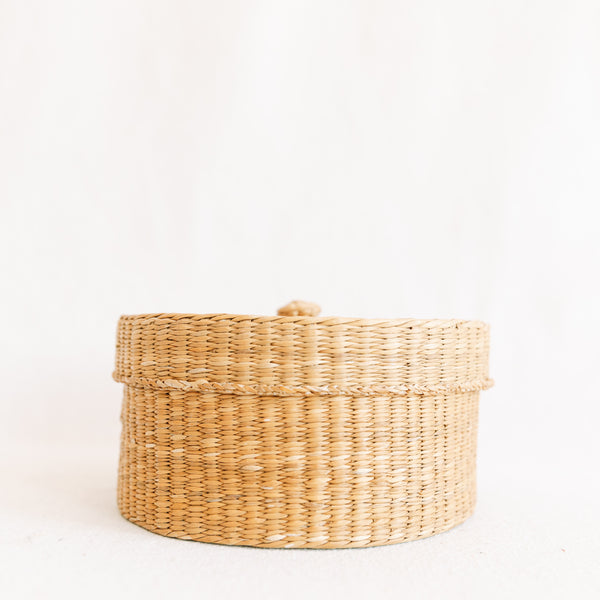Vintage Lidded Basket