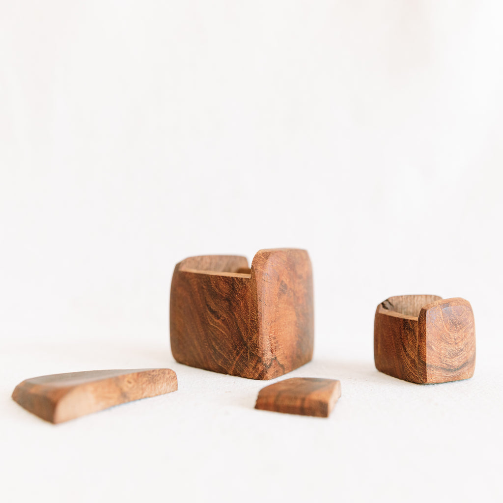 Vintage Handmade Wood Box Set