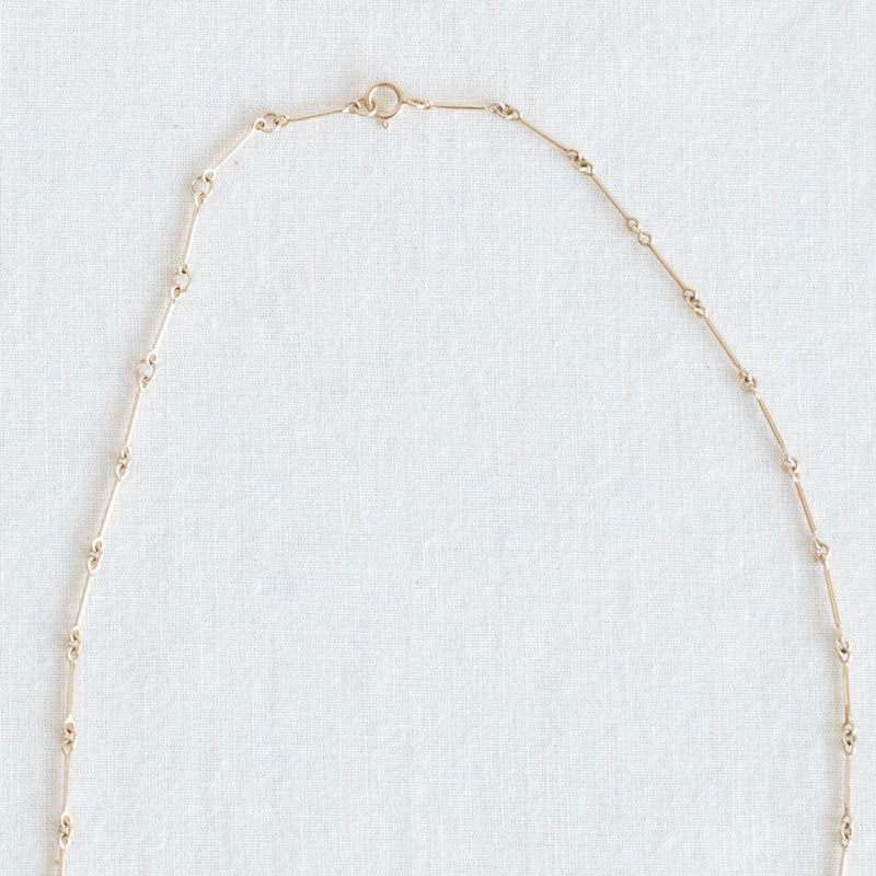 Small Tapered Bar Chain Necklace